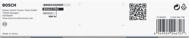 Juego de vasos de impacto Bosch PRO de 1/4″, 9 piezas.